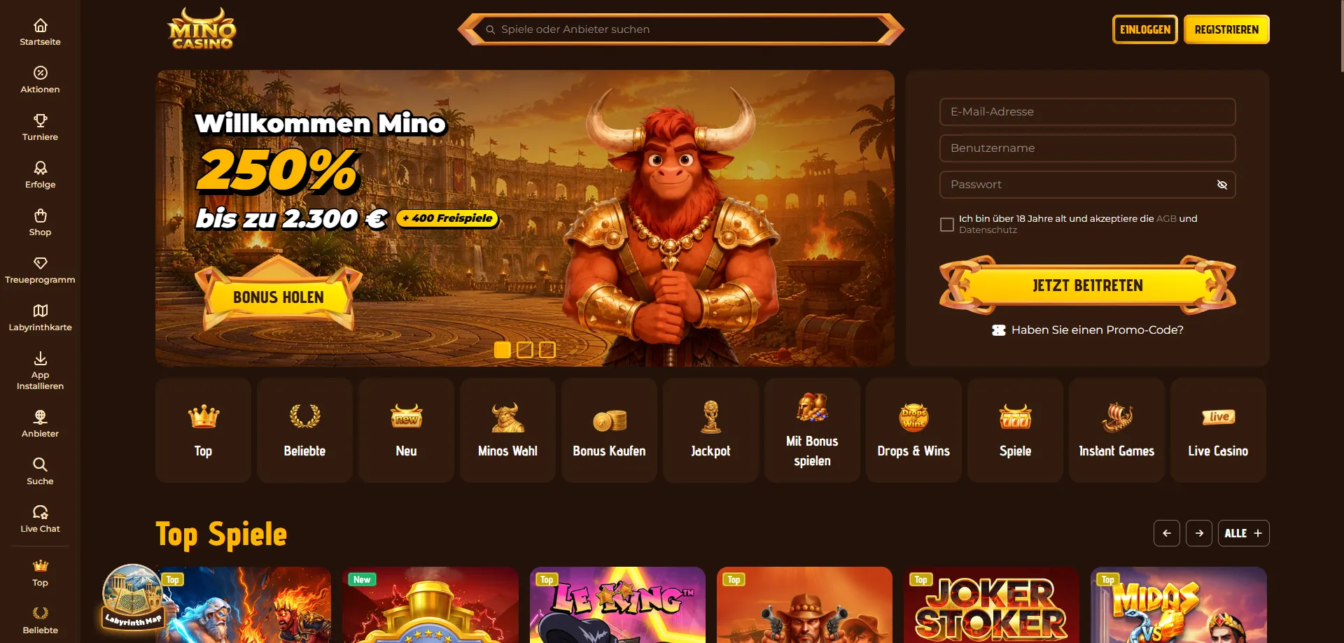 Mino Casino Erfahrungen 2026 – Überblick und Bewertung für deutsche Spieler