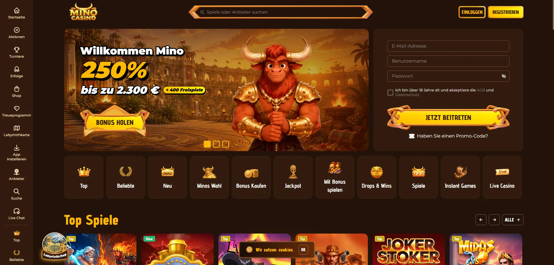 Mino Casino Online &ndash; beste Spiele und Boni f&uuml;r AT-Spieler